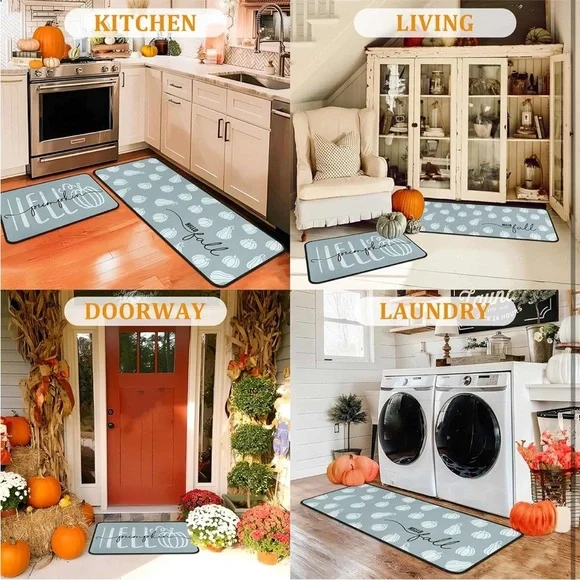 Fall Pumpkin Mat Set - Picture 4 of 8